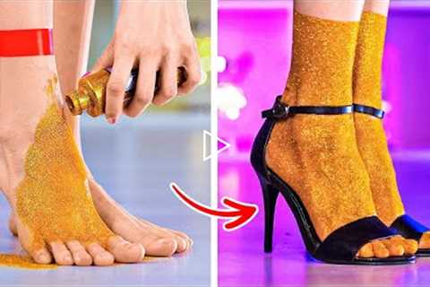INCREDIBLE SHOE CRAFTS & FEET HACKS YOU SHOULD SEE