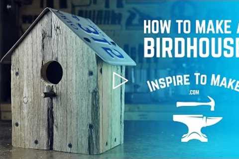 How to make a Bird House - simple woodworking project. Pallet wood.