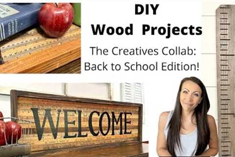 NEW 2021 DIY Wood Projects |  Upcycled Gifts | Trash to Treasure Height Chart | Back to School