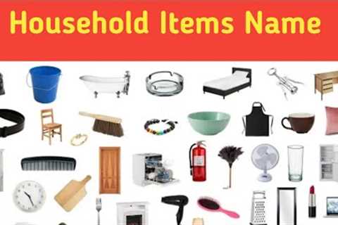 Household Items vocabulary,! Household Items spelling in English with picture