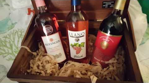 Quick Wine basket Gift Idea