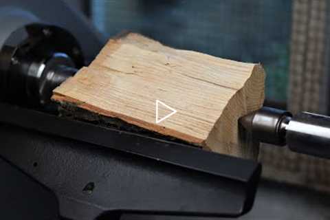 Woodturning - You Won't Believe This Firewood Transformation!