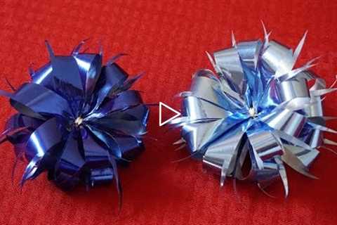 How to make an easy gift ribbon bow for Christmas gifts