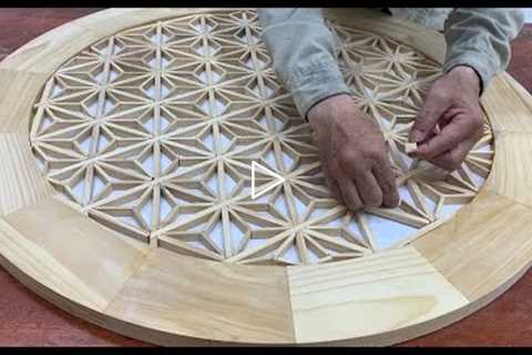 Amazing Creative And Ingenious Woodworking Skills - A Unique Table That Will Amaze You