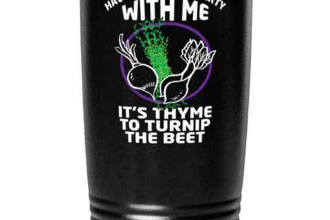 Have a Garden Party With Me, black tumbler 20oz. Model 6400016