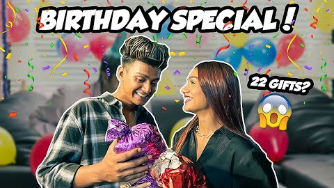 22 GIFTS FOR HIS 22ND BIRTHDAY  || AAYU VLOGS