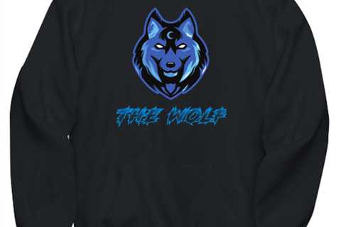 The Wolf  Novelty hoodie, in color black