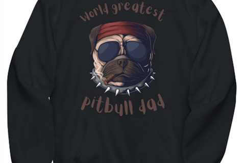 World greatest pitbull dad Novelty hoodie, in color black