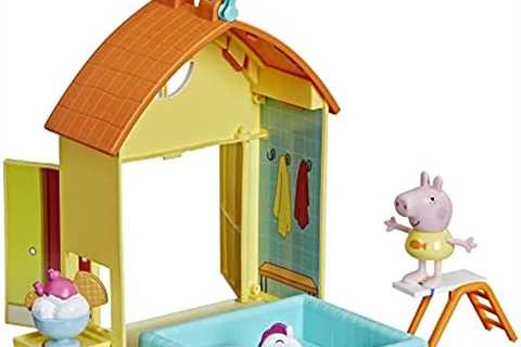 Peppa Pig Peppa’s Adventures Peppa’s Swimming Pool Fun Playset Preschool Toy, Includes 1 Figure and ..