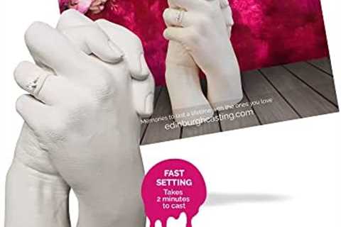 Edinburgh Casting Studio Hand Casting Kit for 2 | Premium DIY Hand Hold Statue Molding Kit | Gift..