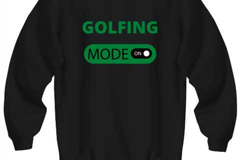 GOLFING, black Sweatshirt. Model 64027