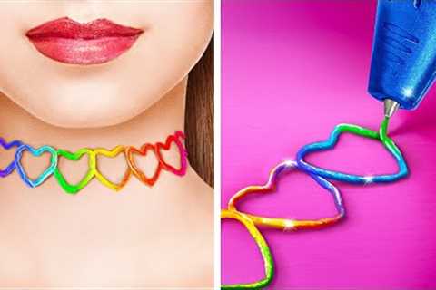 MEGA COMPILATION! DIY Necklace, Earrings, Rings & More Jewelry! Brilliant Crafts by 123GO!..