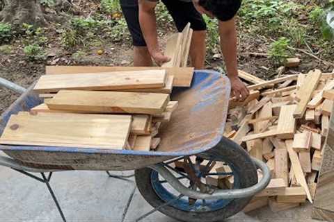 Let''''s See How He Did With The Scraps Of Wood // The Wood Recycling Project Is Extremely Efficient
