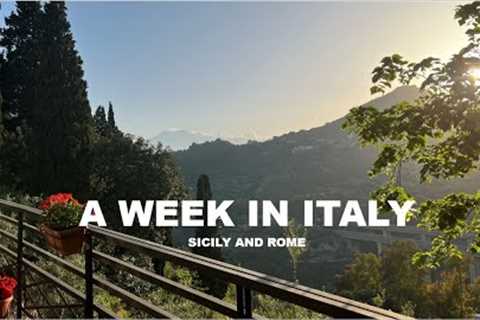 A WEEK IN ITALY | Sicily and Rome, May 2022