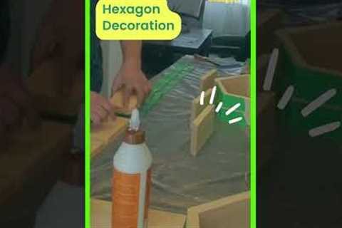 cool woodworking projects /  how to make hexagon decoration for beginners