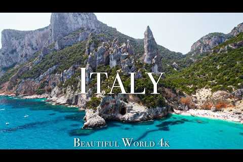 Italy 4K Amazing Nature Film - Peaceful Piano Music - Travel Nature