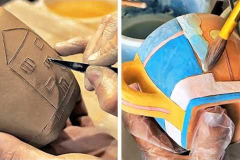 Amazing Creation Of Ceramic Products || Satisfying Clay Pottery Hacks
