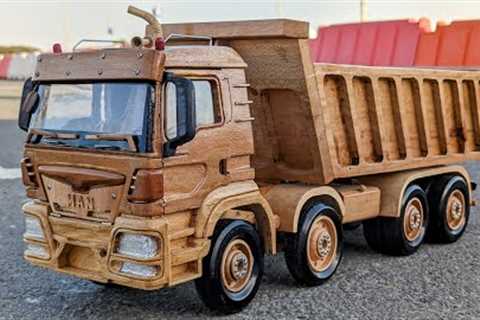 Wood Car - MAN TGS M DUMP TRUCK - Awesome Woodcraft
