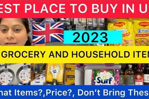 Shopping After Coming To UK🇬🇧 | Best Place To Buy HouseHold Items And Grocery | Moving To UK In..