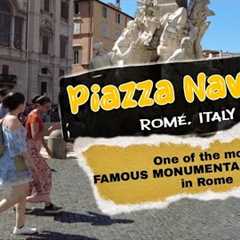 Virtual Media Travel: One of the ANTIQUE MONUMENT in Rome, Italy Piazza Navona