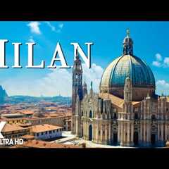 FLYING OVER MILAN, ITALY (4K UHD) - Relaxing Music Along With Beautiful Nature Videos - 4K Video UHD