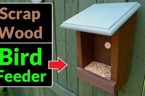 Making a Bird Feeder for Small Birds ( DIY Scrap Wood Project)