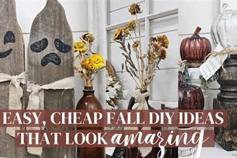 Fall and Halloween DIY ideas and decor  •  Fence Board and Wood spindle projects