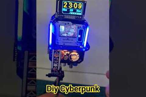 DIY cyberpunk Home model #gadgets #diy #shortvideo #rp2040 #python #trending #gadget#short #arduino