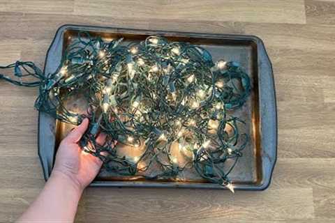 Turn Walmart string lights into JAW DROPPING new home decor!
