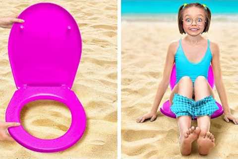 BEST SUMMER GADGETS FOR PARENTS🏖 What is Hidden in the Sand? Awesome Hacks For Beach☀️ by 123 GO!