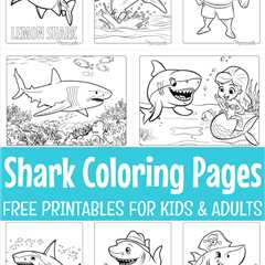 Free Printable Shark Coloring Pages for Kids & Adults