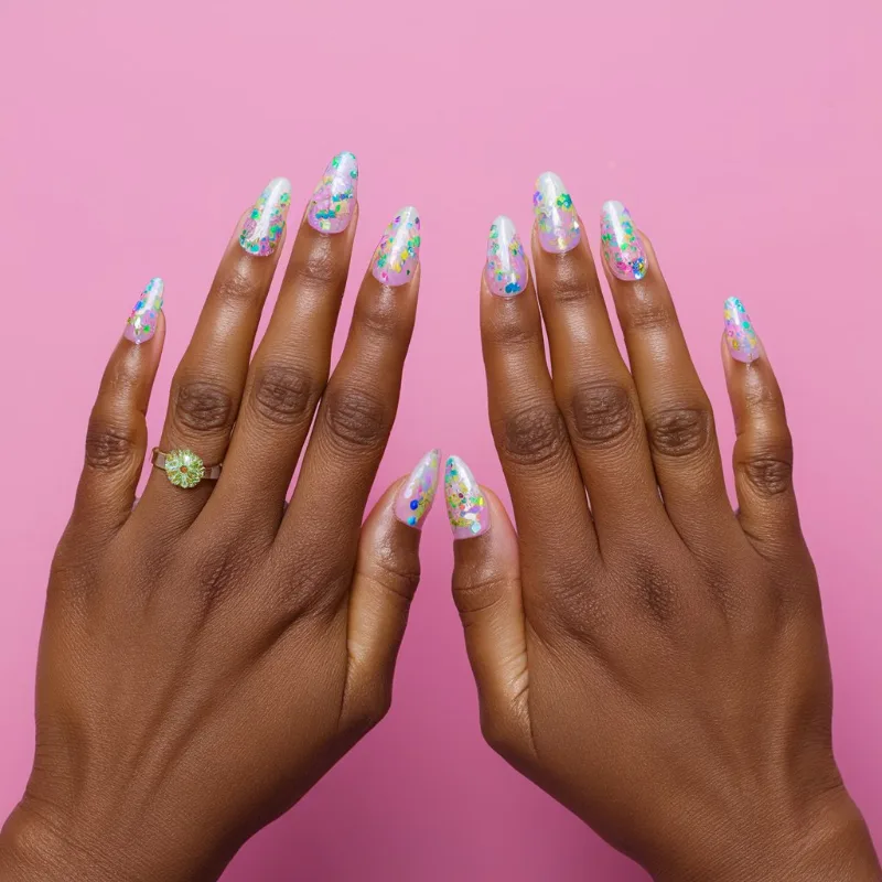 25 Dazzling Glitter Easter Nails To Brighten Your Spring Celebration - Gloss And Vibes