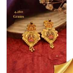 Navaratna Jewllers on Instagram: "💛 Discover the divine charm of our Temple Earrings..